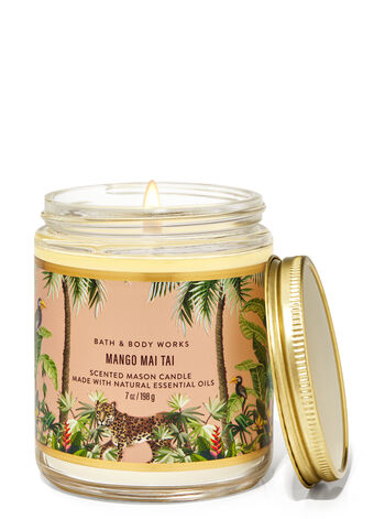 Mango Mai Tai Mason Single Wick Candle