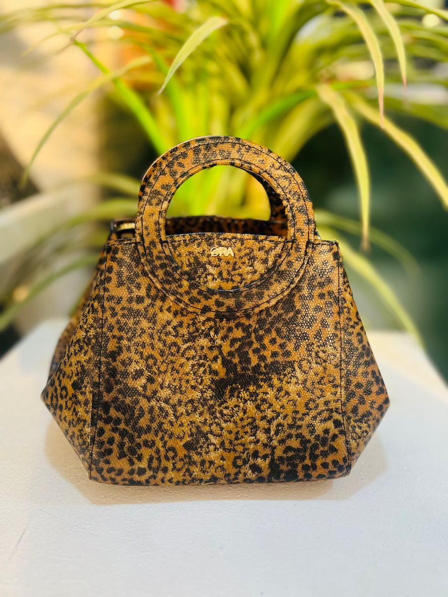 Nola Mini Budu Handbag (Brown & Black)