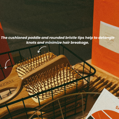 Tango Paddle Wooden Hair Brush