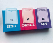 Sing, Dance, Act Card Game