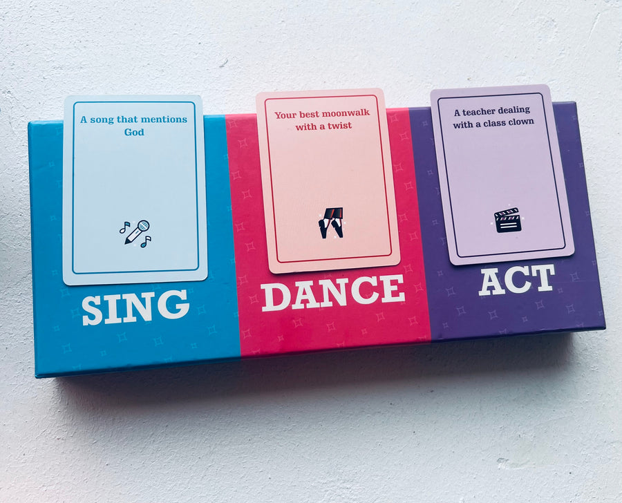 Sing, Dance, Act Card Game