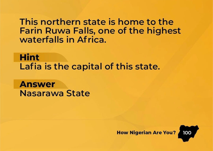 How Nigerian Are You Trivia Game Vol. 2