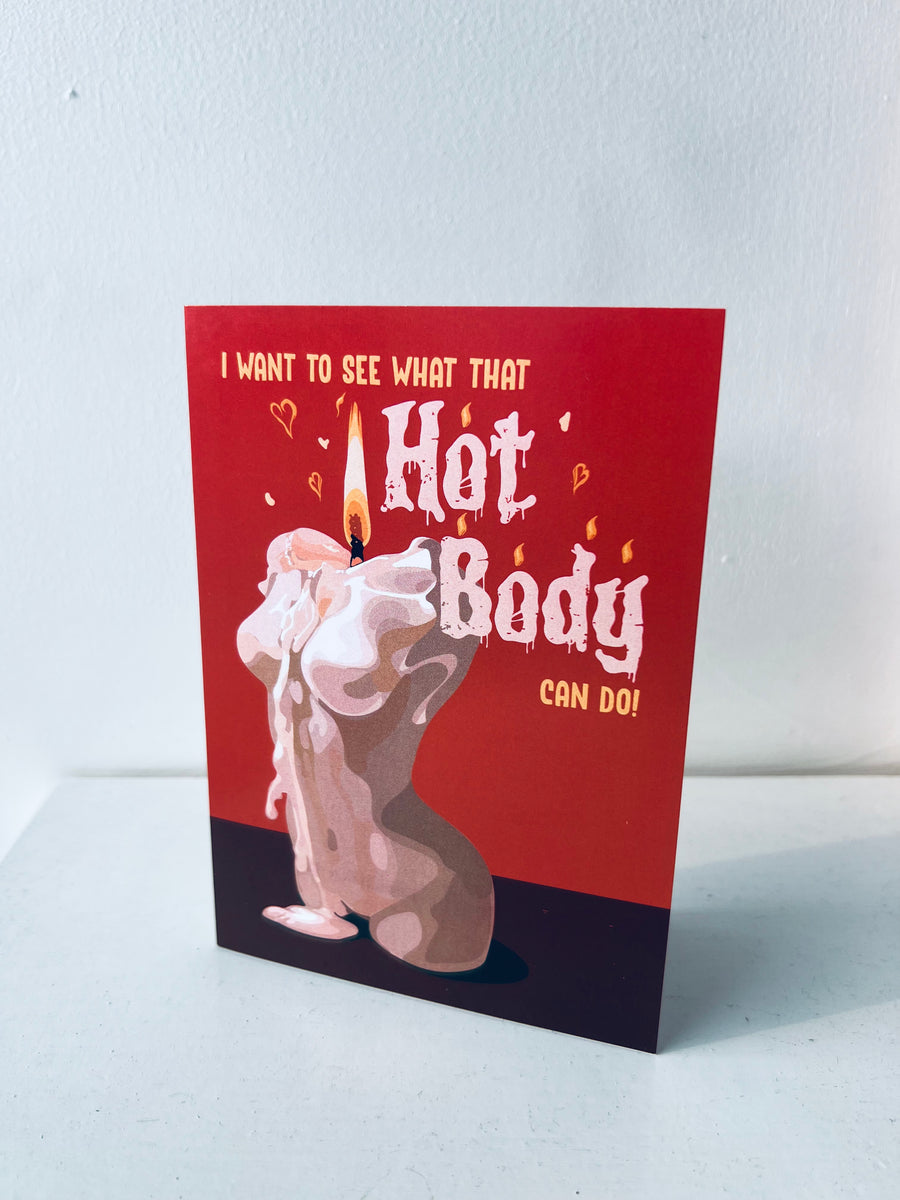 What That Hot Body Can Do A5 Greeting Card