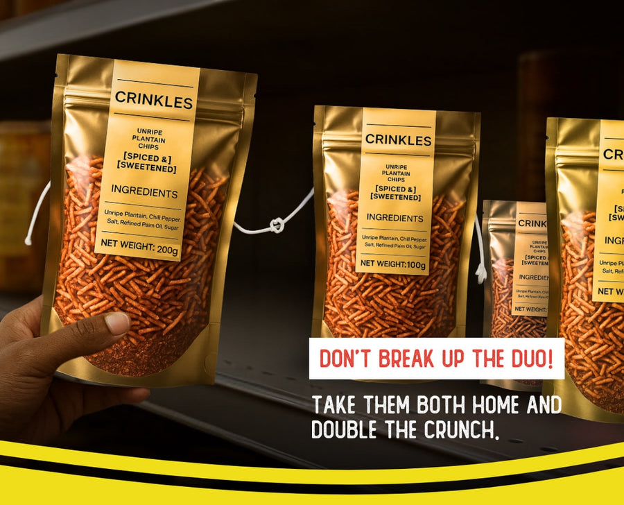 Crinkles Unripe Plantain Chips