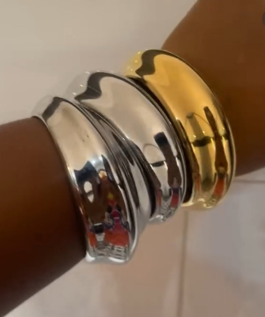 Lewa Silver Chunky Bracelet