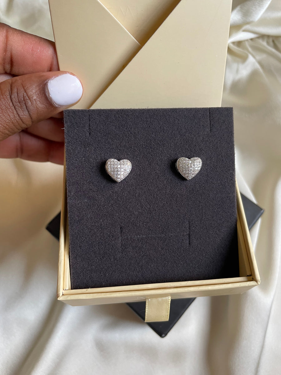 Heart Studded Earrings