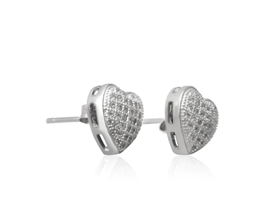 Heart Studded Earrings