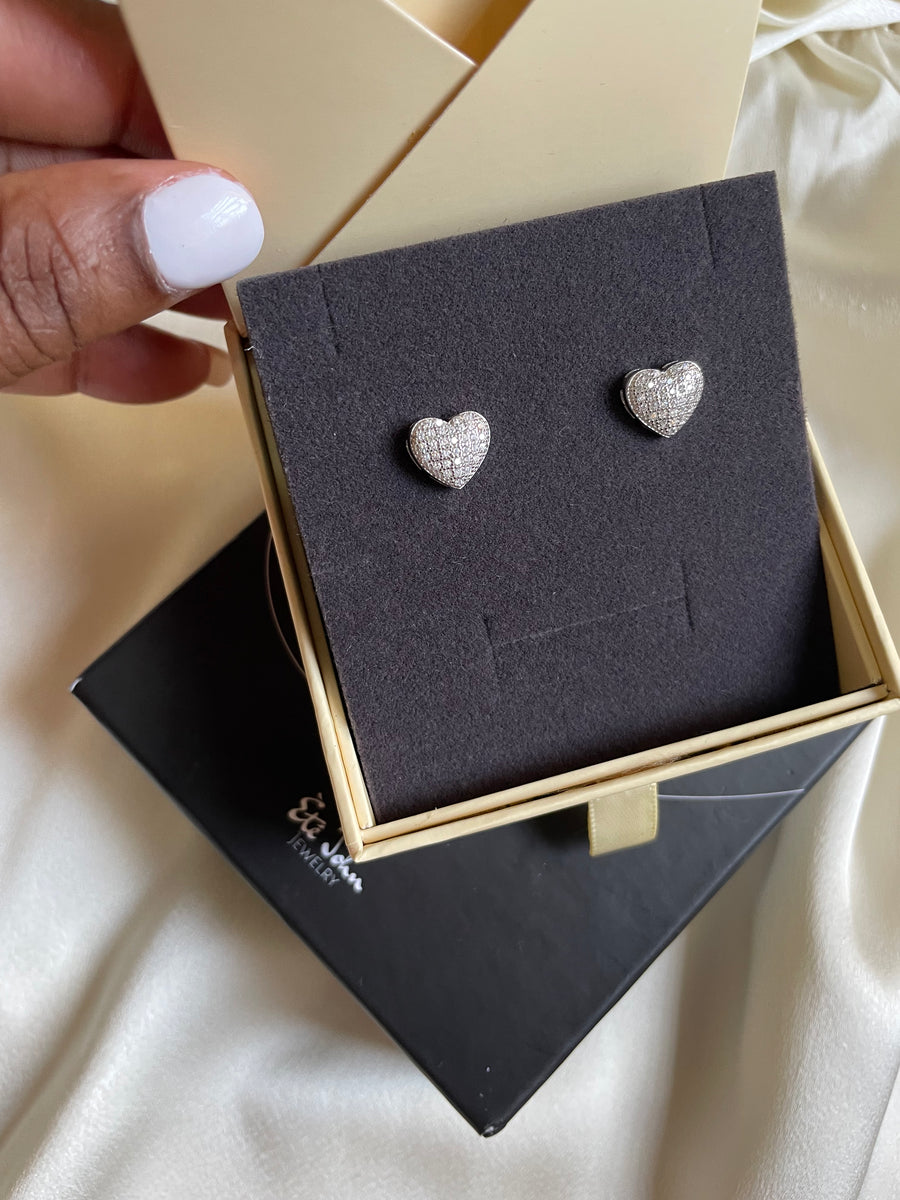 Heart Studded Earrings