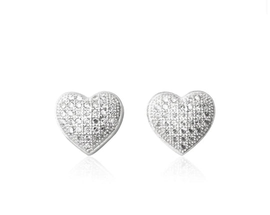 Heart Studded Earrings