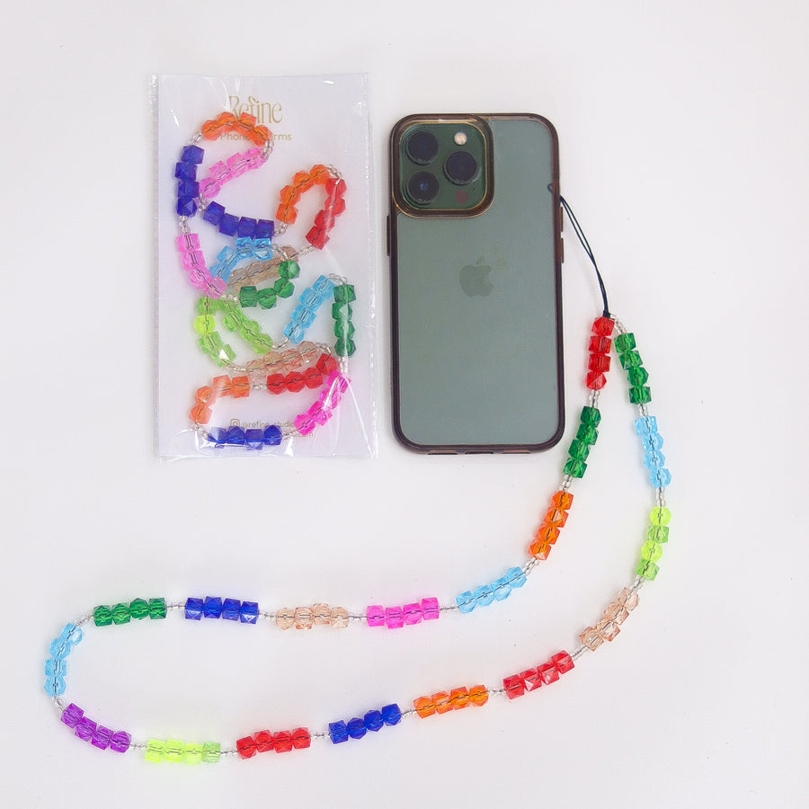 Camille Multi-Coloured Beaded Phone Charm