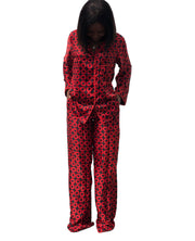 Zara Red Chiffon Trouser Coord Set