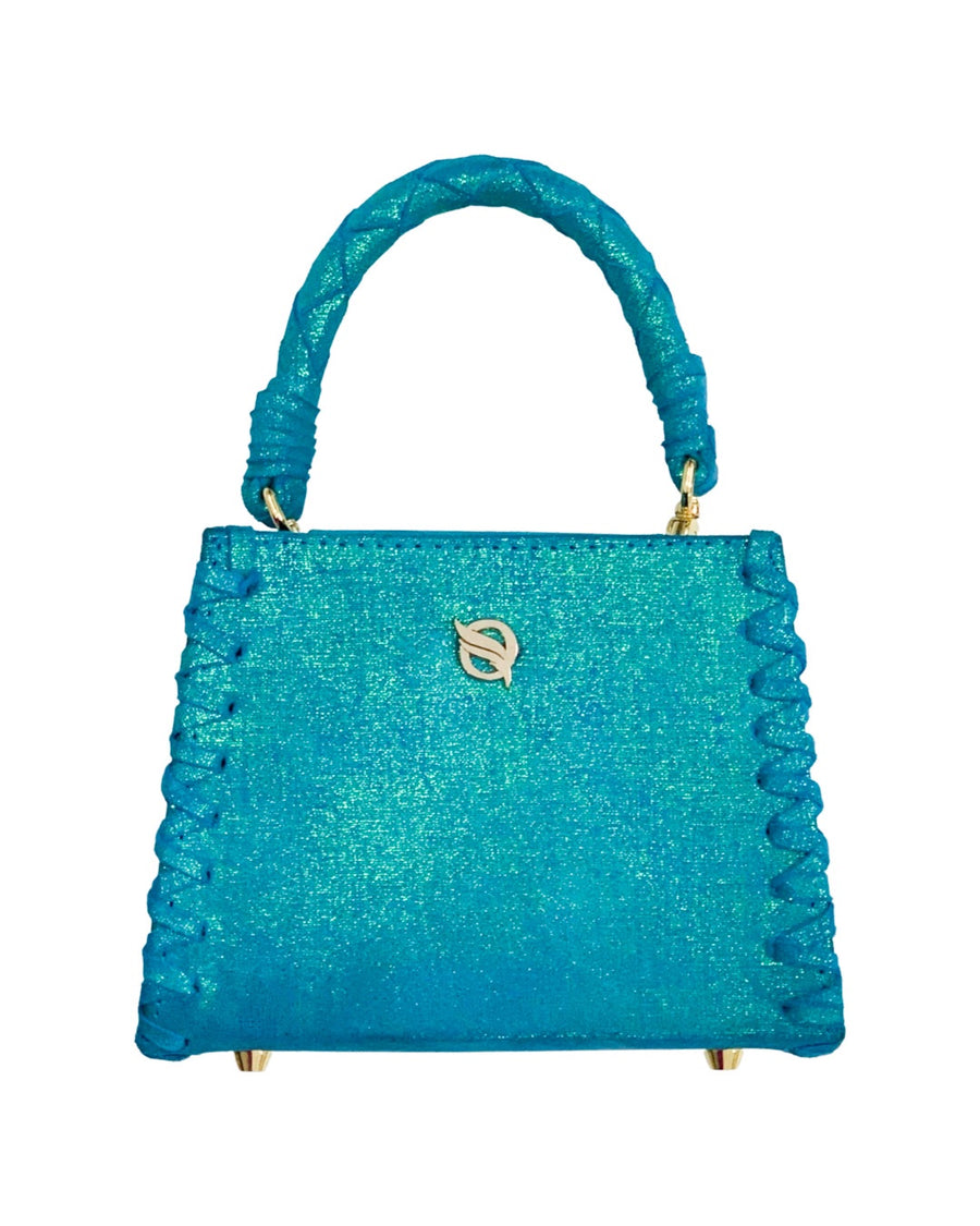 Aku Shiny Light Blue Mini Handbag