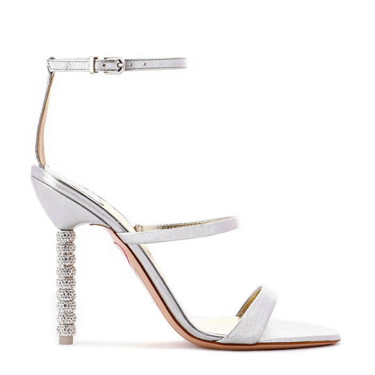 Grey Rosalind Crystal Sandals