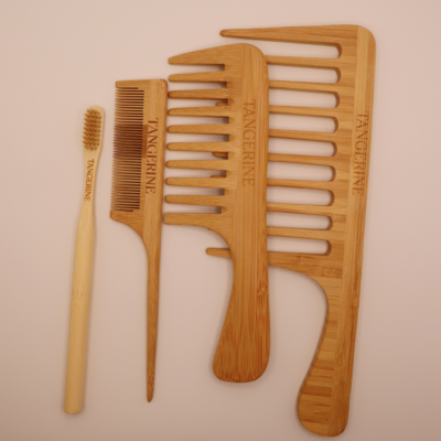 Mandarin Wooden Detangling Comb