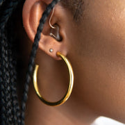 Toyo Gold Hoop Earrings