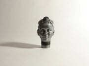 Olokun Head Antique Ornament Silver