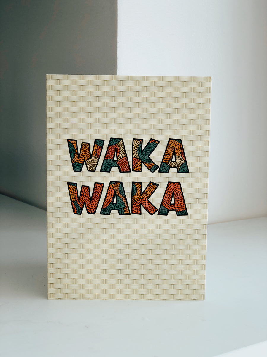 Waka Waka A5 Greeting Card