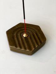 Teracotta Hexagon Incense Burner