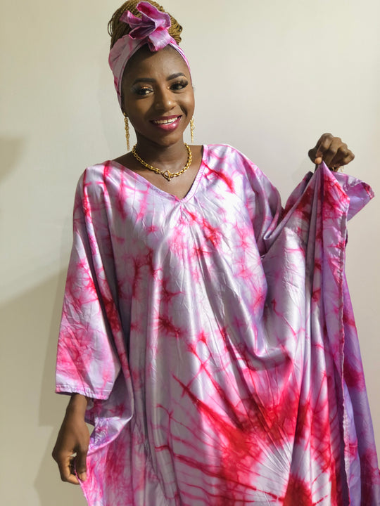 Boubou Kaftan Purple Pink