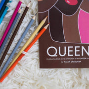 Queens Colouring Book & 24 Colour Pencils