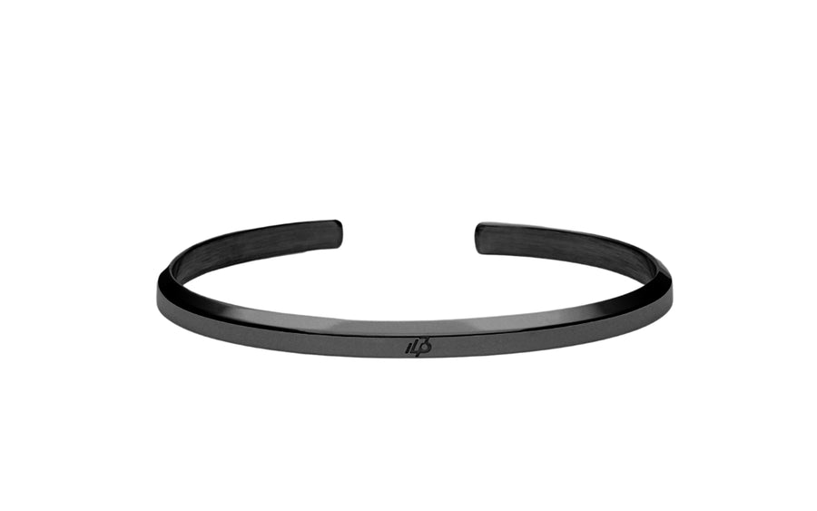 Slim Cuff Black Bracelet