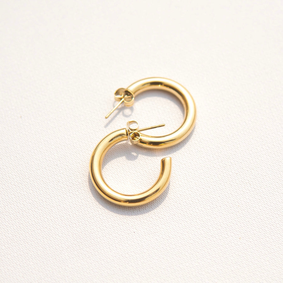 Toyo Gold Hoop Earrings