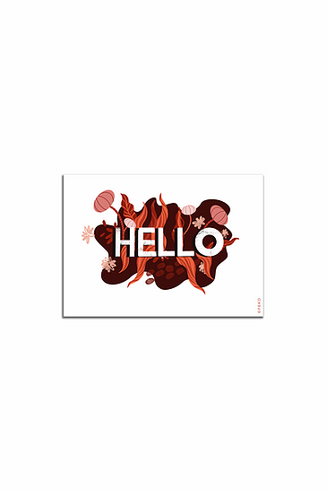 ‘Hello’ Greeting Card