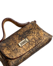 Kach Bronze Tie Dye Print Handbag