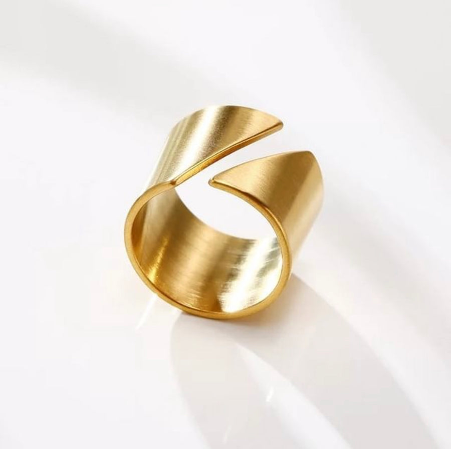 Slice Gold Ring