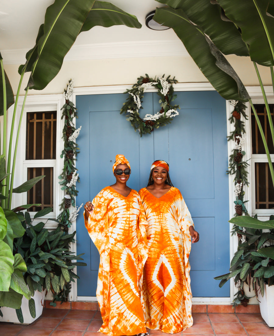 Boubou Kaftan Yellow Orange