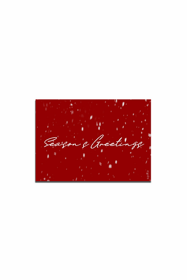 Seasons Greeting Snow Card