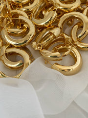 Adi Chunky Gold Hoop Earrings